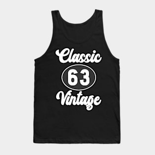 Classic Vintage Born in 1963 Birth Year Legend Tank Top